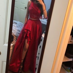 Red Sherri Hill Two-Piece